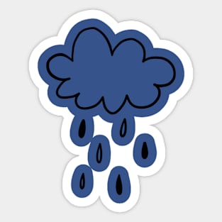 Rain and Clouds Sticker